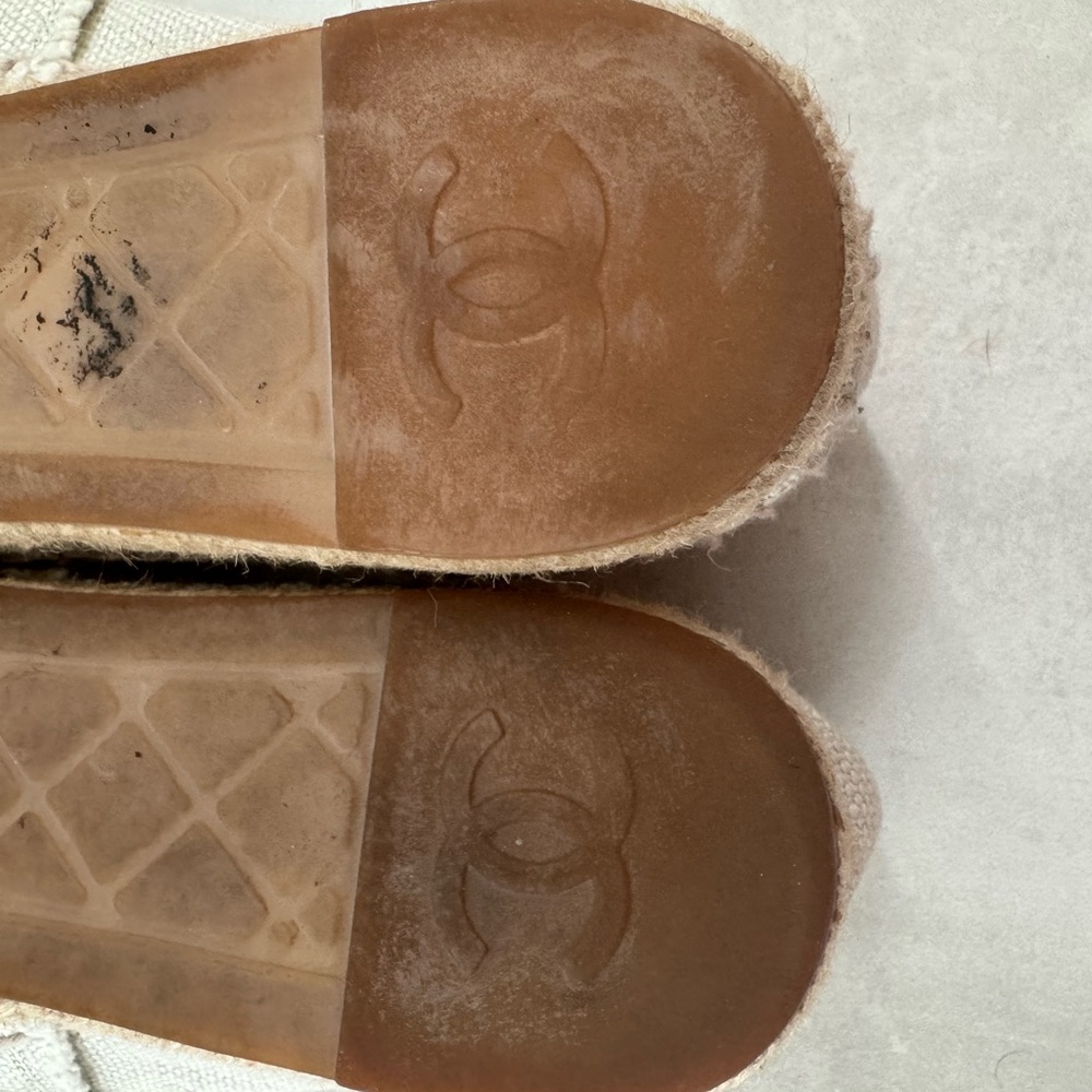 CHANEL Canvas Espadrilles, Lambskin insoles - Picture 8 of 14
